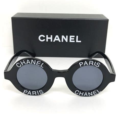 vintage chanel paris logo sunglasses|Chanel vintage sunglasses shop.